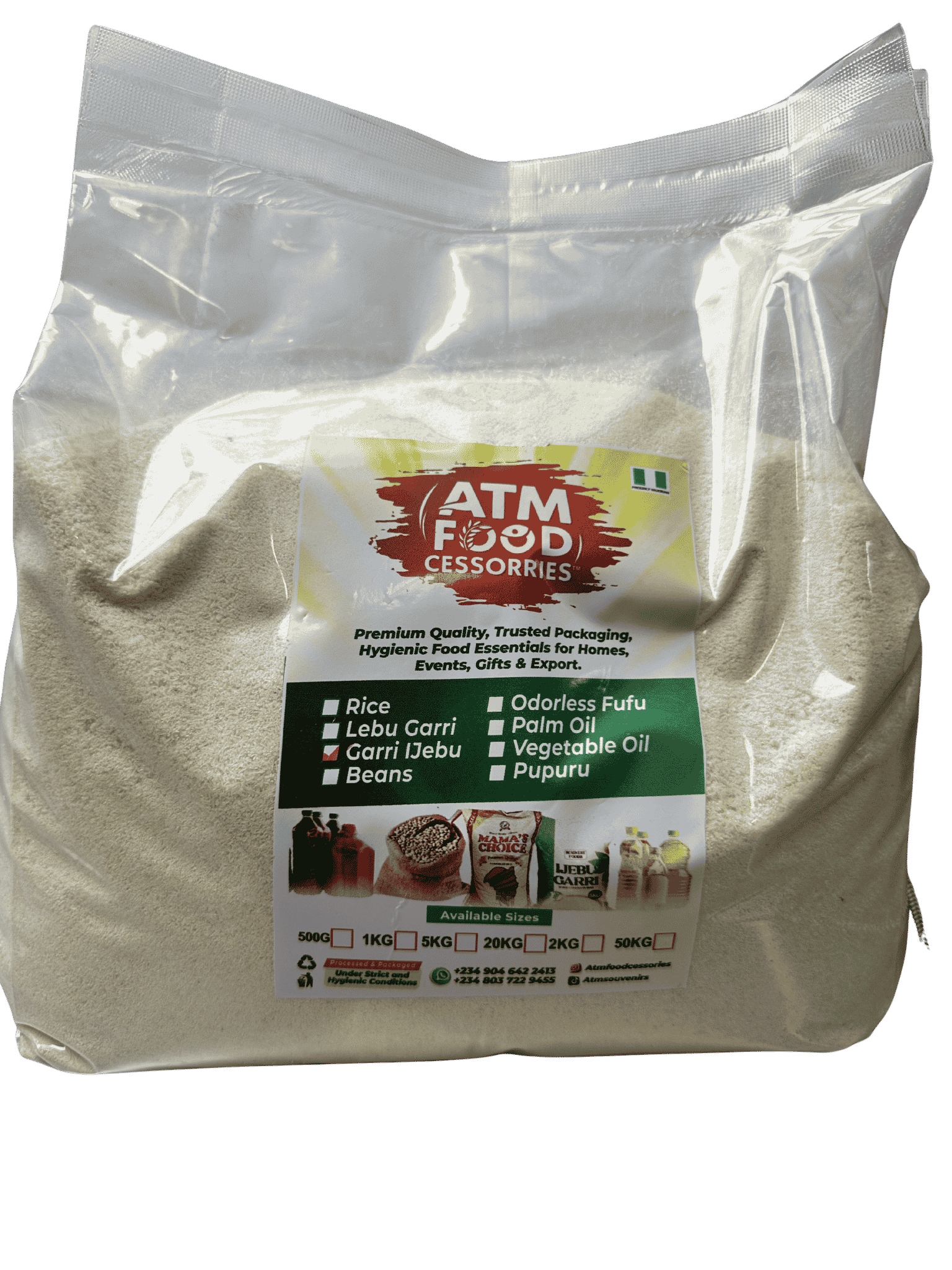 Premium Stoneless White Garri (Ijebu)